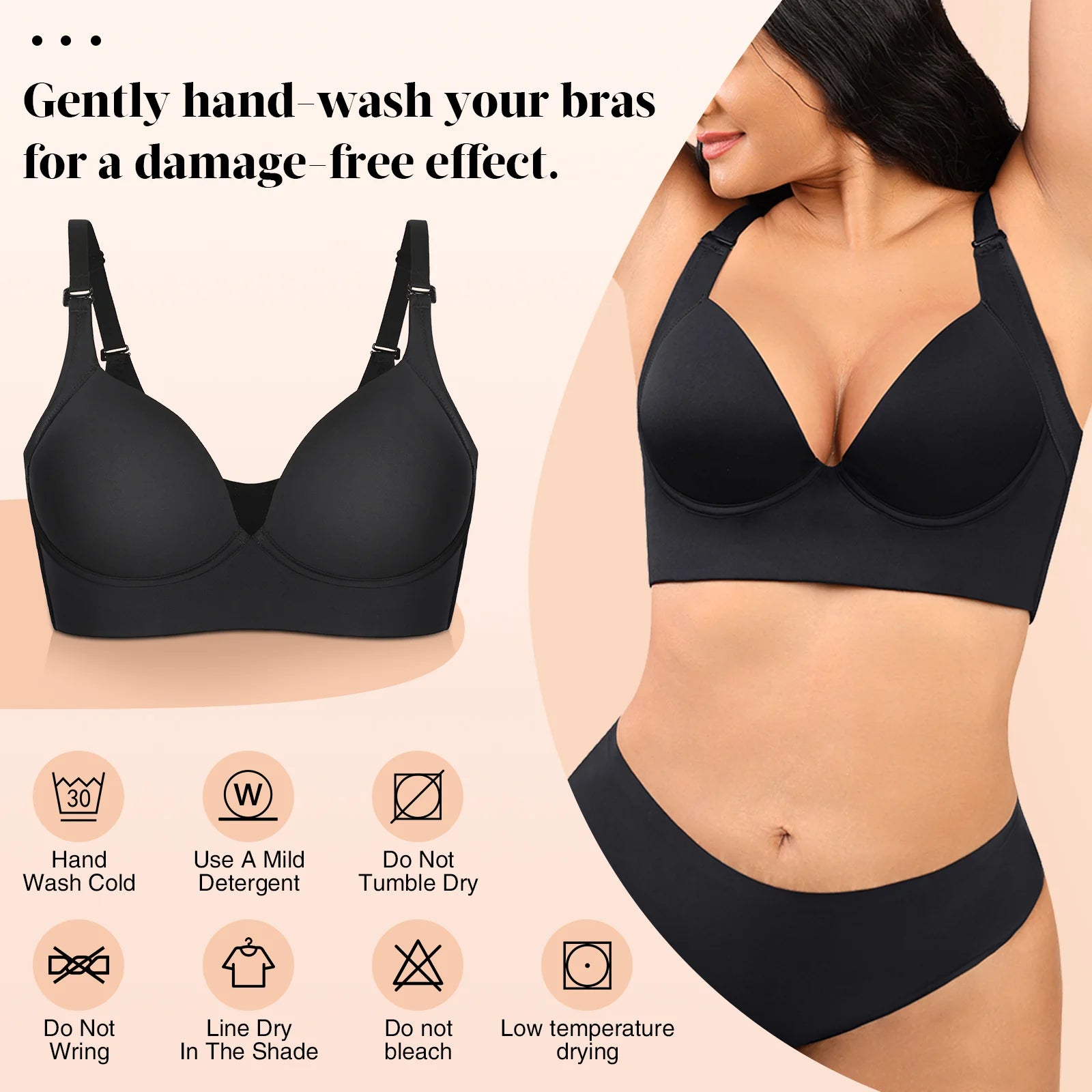 Shaping Bras, Deep Cup Bra Hide Back Fat Full Back Coverage Push up Bra, Shapewear  Bras Back and Side Fat (Black,32/70AB) at  Women's Clothing store